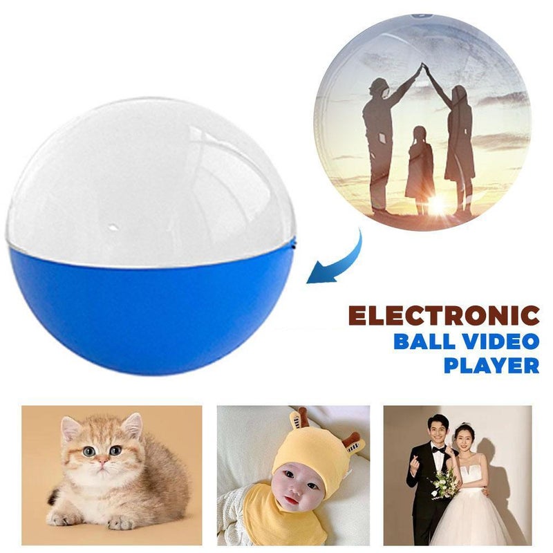 Memory Sphere Lamp, 2.7" Crystal Ball Video Player, 2026 New Memory Lamp Ball, Digital Display Sphere, CrystalBall Video Player Ideal for Christmas Gifts and Christmas Decorations (Orange 1 Pcs) - Image 2